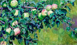 Картина  ИП Герасименко С. И. Васнецов, Аполлинарий - Ветка яблони 66 x 42, холст