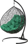 Кресло подвесное  Bigarden ``Gemeni Promo``, черное, зеленая подушка, geminipromoG, 2229690689946