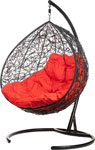 Кресло подвесное  Bigarden ``Gemeni Promo``, черное, красная подушка, geminipromoR, 2229690690423