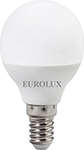 Лампа светодиодная Eurolux LL-E-G45-7W-230-2,7K-E14 (шар, 7Вт, тепл., Е14) белый