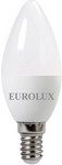 Лампа Eurolux LL-E-C37-5W-230-2,7K-E14 (свеча, 5Вт, тепл., Е14) белый