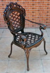 Кресло Linyi Корона Ромбы ZF002C, SH003 Черный с бронзой. (2 кресла в наборе)