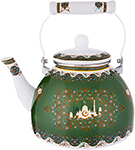Чайник Agness эмалированный, серия сура 4 л , цвет зеленый, 934-321