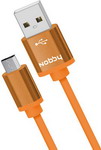 USB кабель Nobby Practic microUSB,1 м, 2А, DT-005 оранжевый 0204NB-005-001