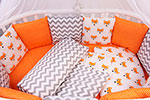 Бортик в кроватку Amarobaby LUCKY оранжевый 12 предметов
